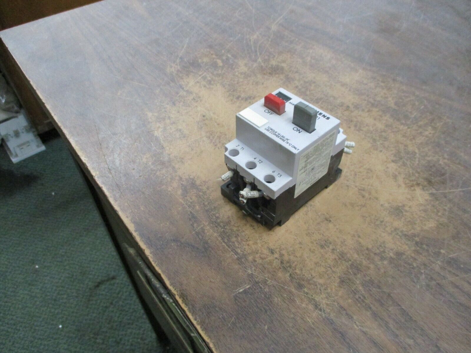 Siemens MSP1 Manual Starter MSP10G Trip: 1.6-2.5A 600V Used