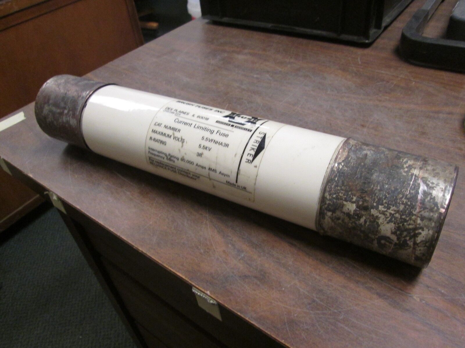Brush Fuses Current Limiting Fuse 5.5VFNHA3R 5.5KV 3R Rating Used