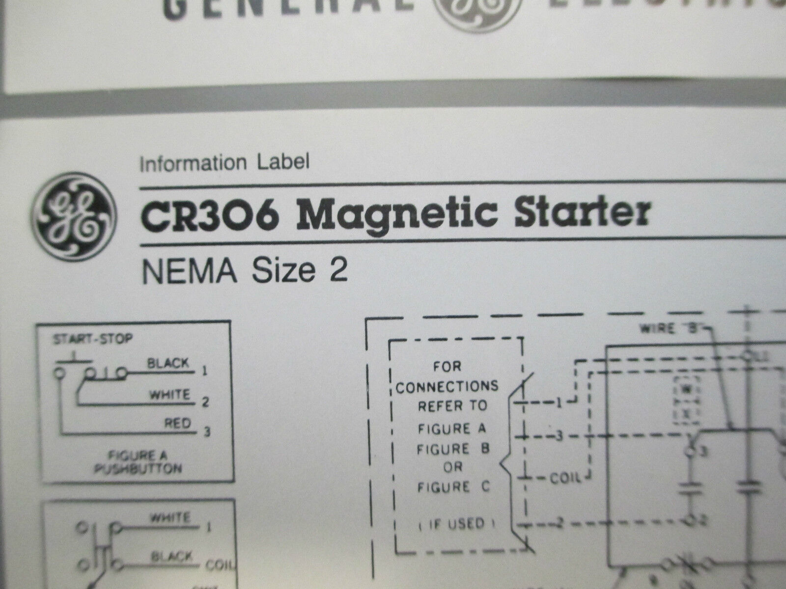 GE Starter With Enclosure CR306D11300AAADA, Size 2 3P 265-277V Coil, New Surplus