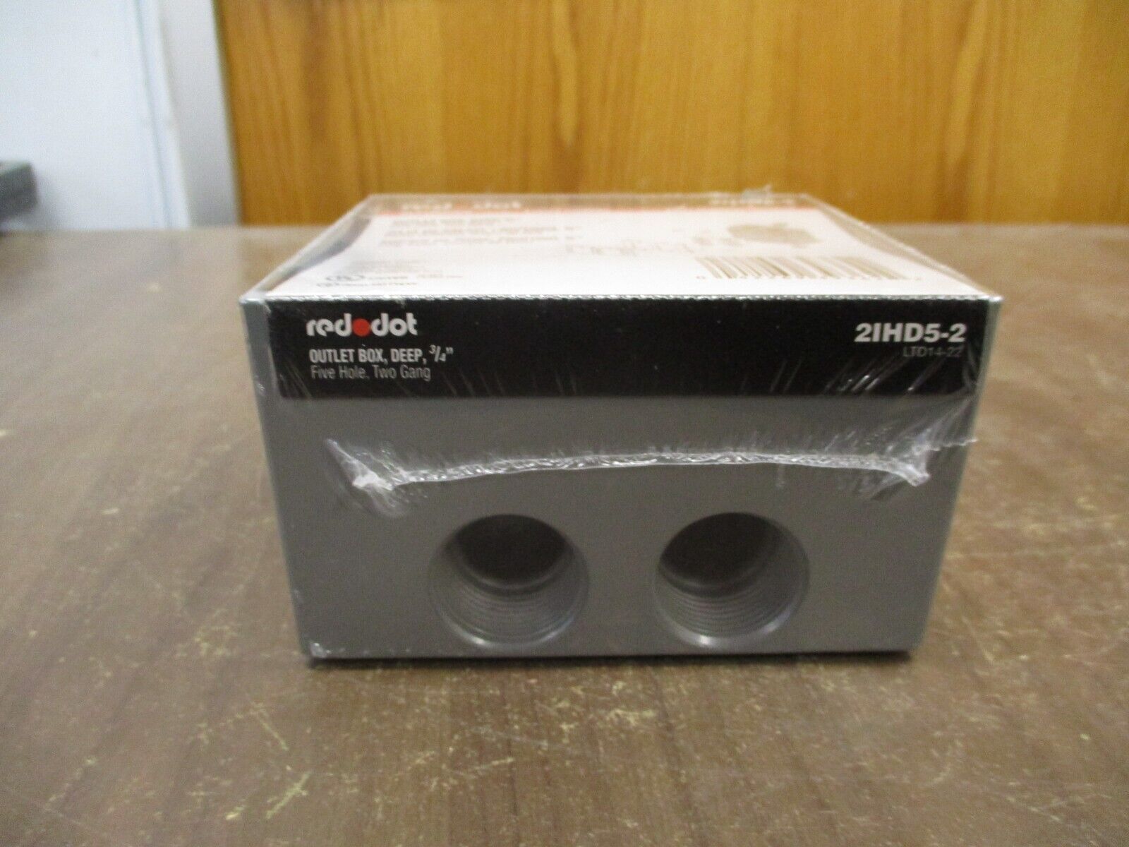 Red Dot Wet Location Outlet Box 2IHD5-2 3/4" Five Hole Two Gang New Surplus