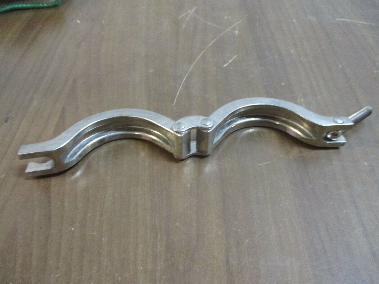 Misc. Brand Stainless Steel Sanitary Clamp Size: 2 1/4" *No Wingnut* *Lot of 2*