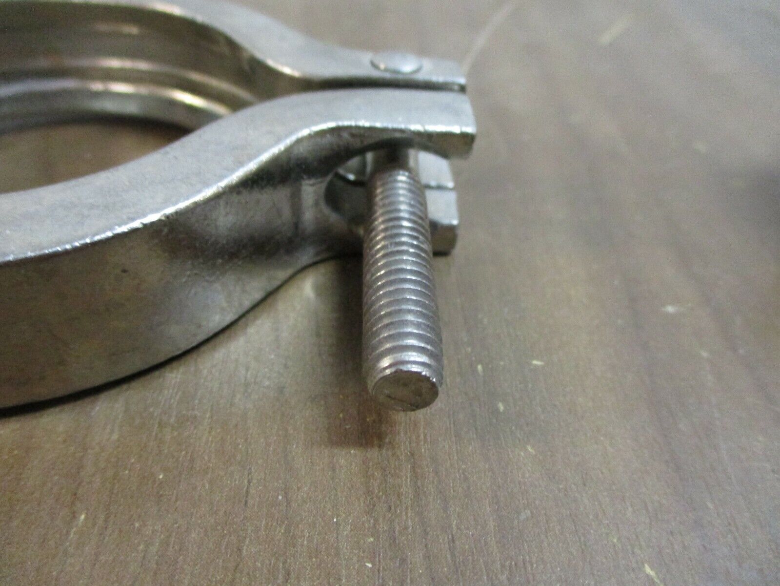 Misc. Brand Stainless Steel Sanitary Clamp Size: 2 1/4" *No Wingnut* *Lot of 2*
