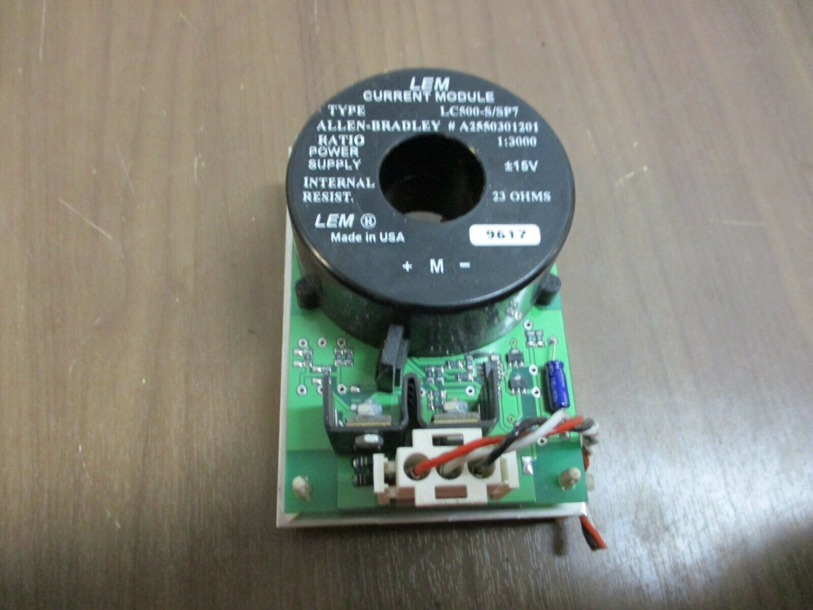 LEM Current Module LC500-S/SP7 Ratio 1:3000 15V Used