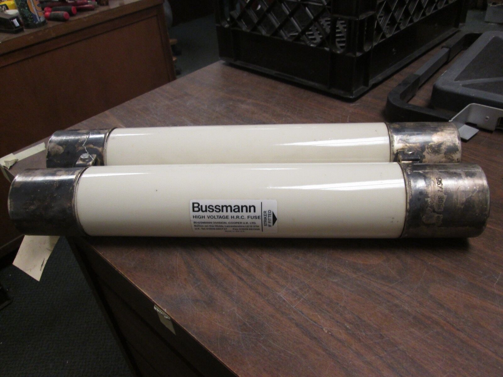 Bussmann High Voltage H.R.C. Fuse FFVHK 150E Amps 15.5KV Used
