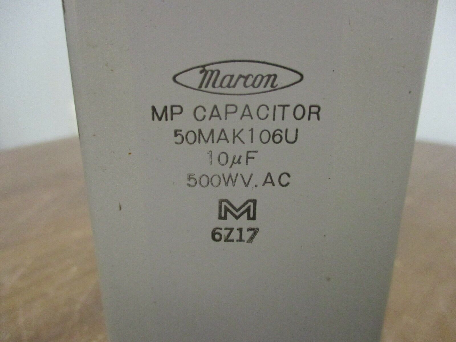 Marcon MP Capacitor 50MAK106U 10uF 500WV AC Used