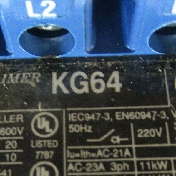 Kraus & Naimer Disconnect Switch KG64 60A 600V *No Handle* *No Terminal Covers*