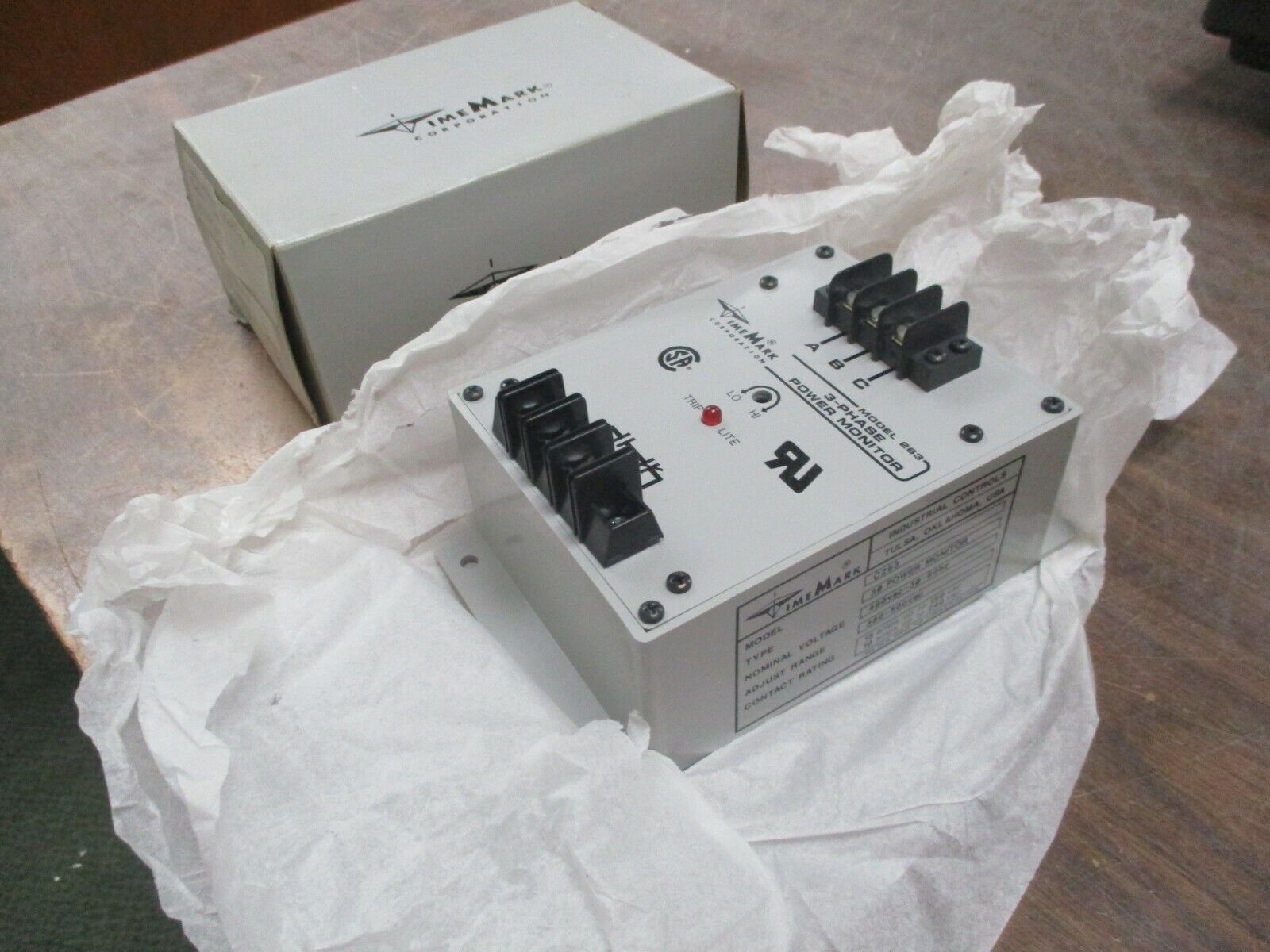 Time Mark 3-Phase Power Monitor C263 New Surplus