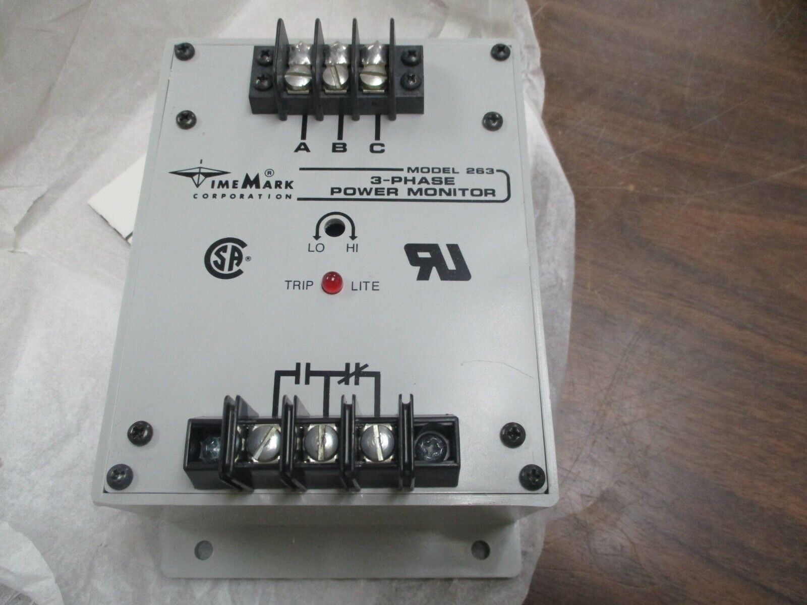 Time Mark 3-Phase Power Monitor C263 New Surplus