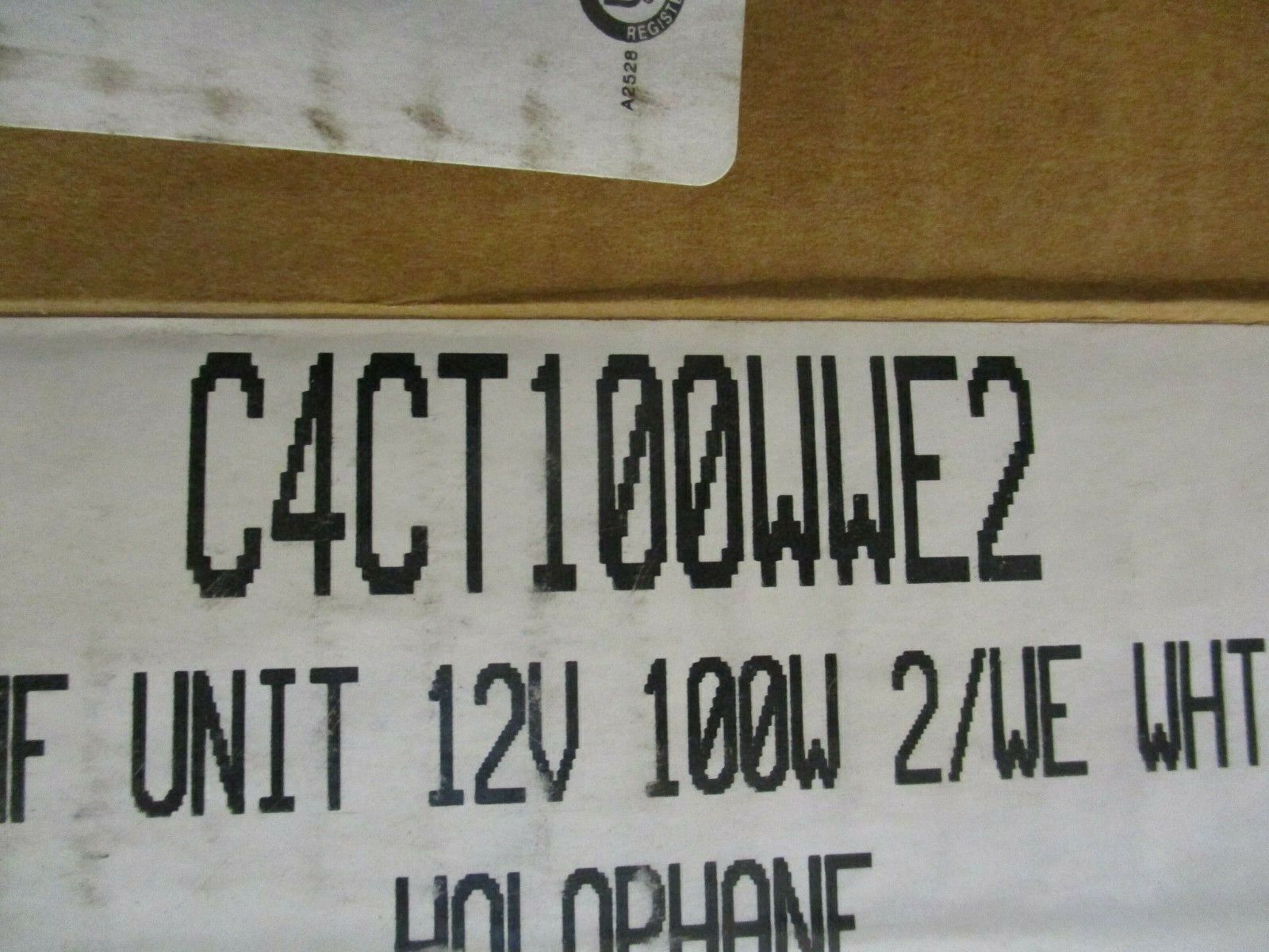 Holophane Emergency Light Unit C4CT100WWE2 100W 12V (2) White Lights New Surplus