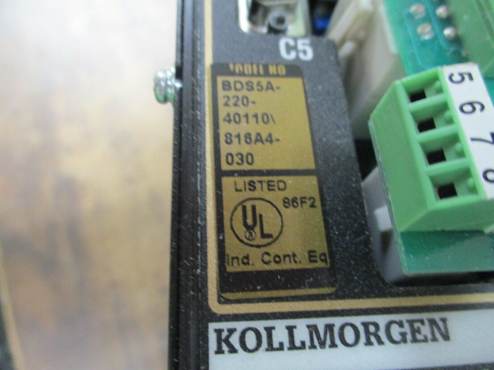 Kollmorgen BDS5 Servo Drive BDS5A-220-40110\816A4-030 Used