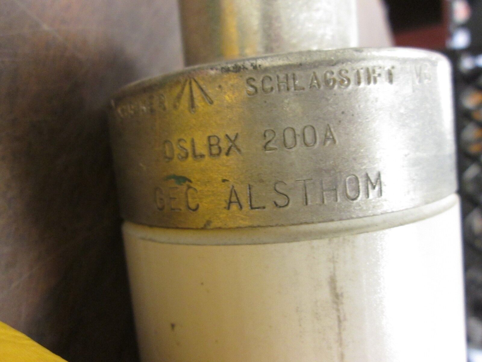 GEC Alsthom Fuse DSLBX 200A 7.2KV *Dented Top* Used