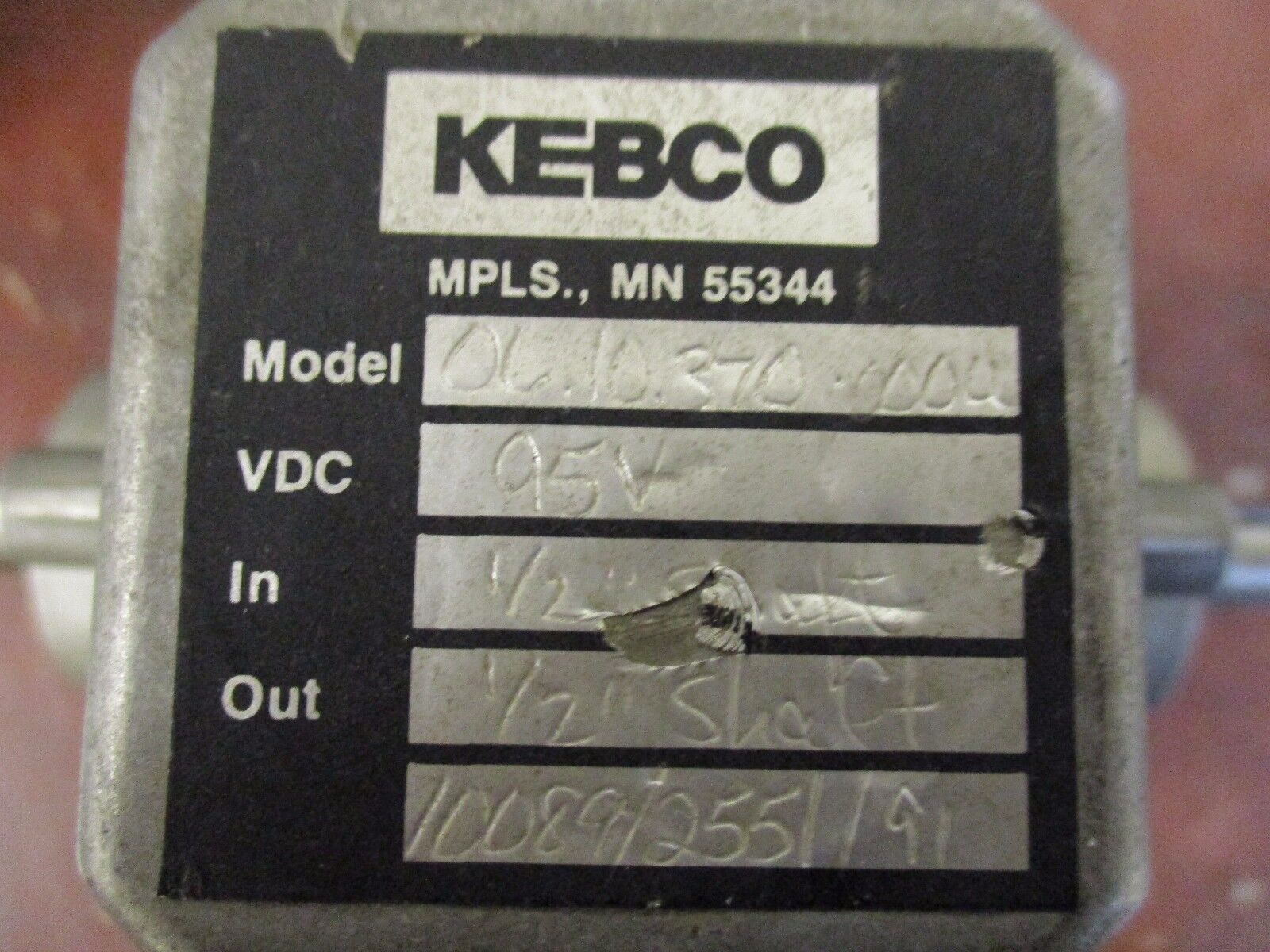 Kebco Electronic Brake/Clutch Combibox 06.10.370.0000 95VDC 1/2" Shaft Used