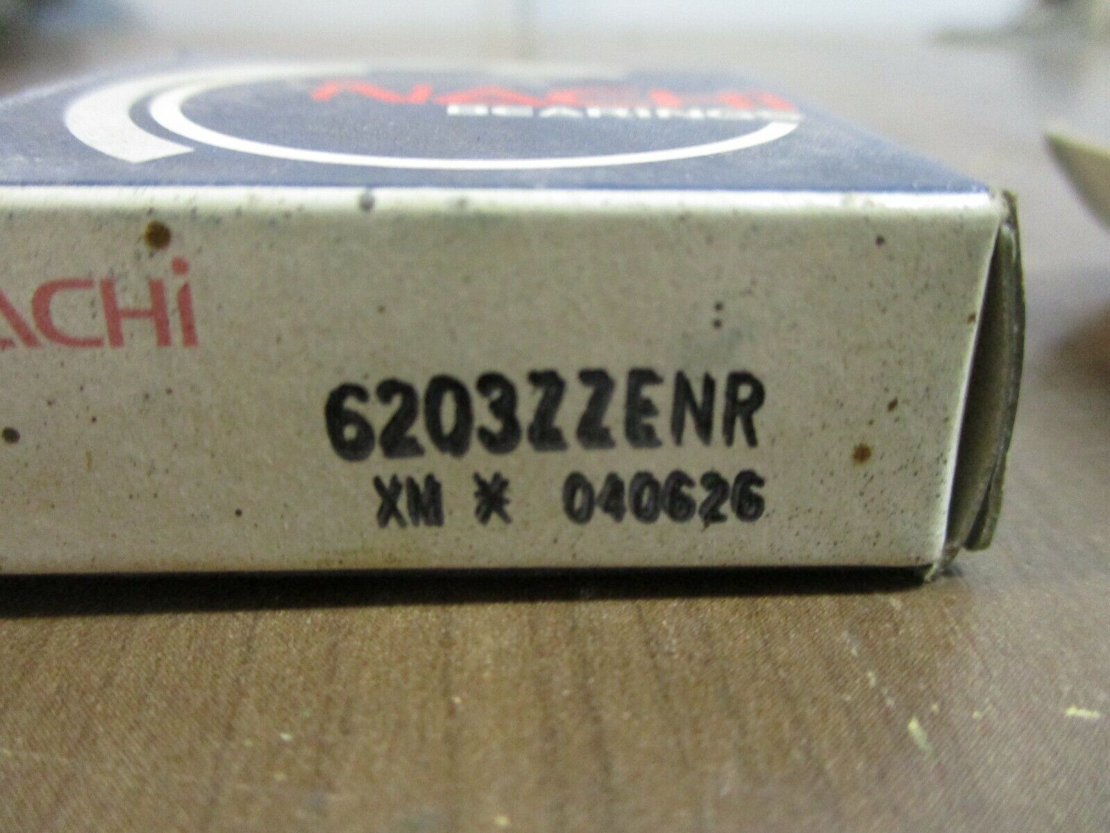 Nachi Ball Bearing 6203ZZENR / 6203ZE *Lot of 2* New Surplus