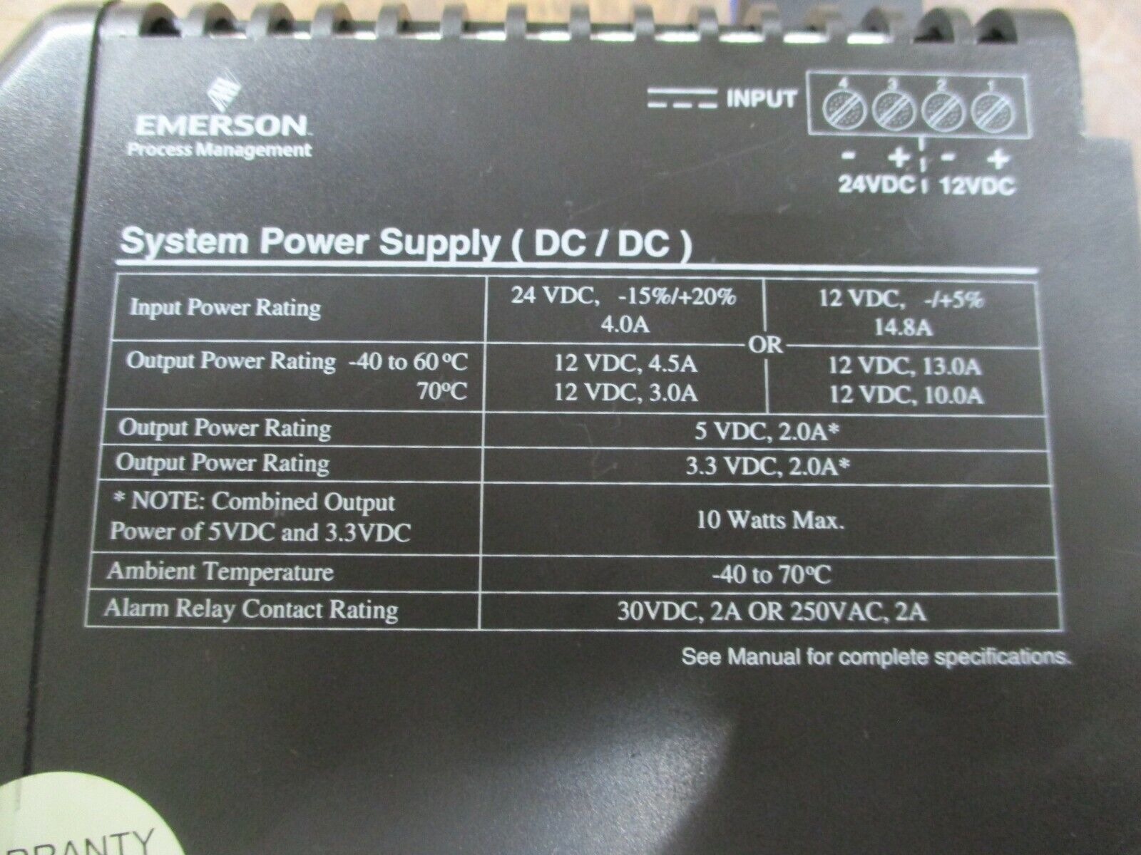 Emerson Delta KJ1501X1-BC2 System Power Supply 12P2186X042 Rev. E DC/DC Used