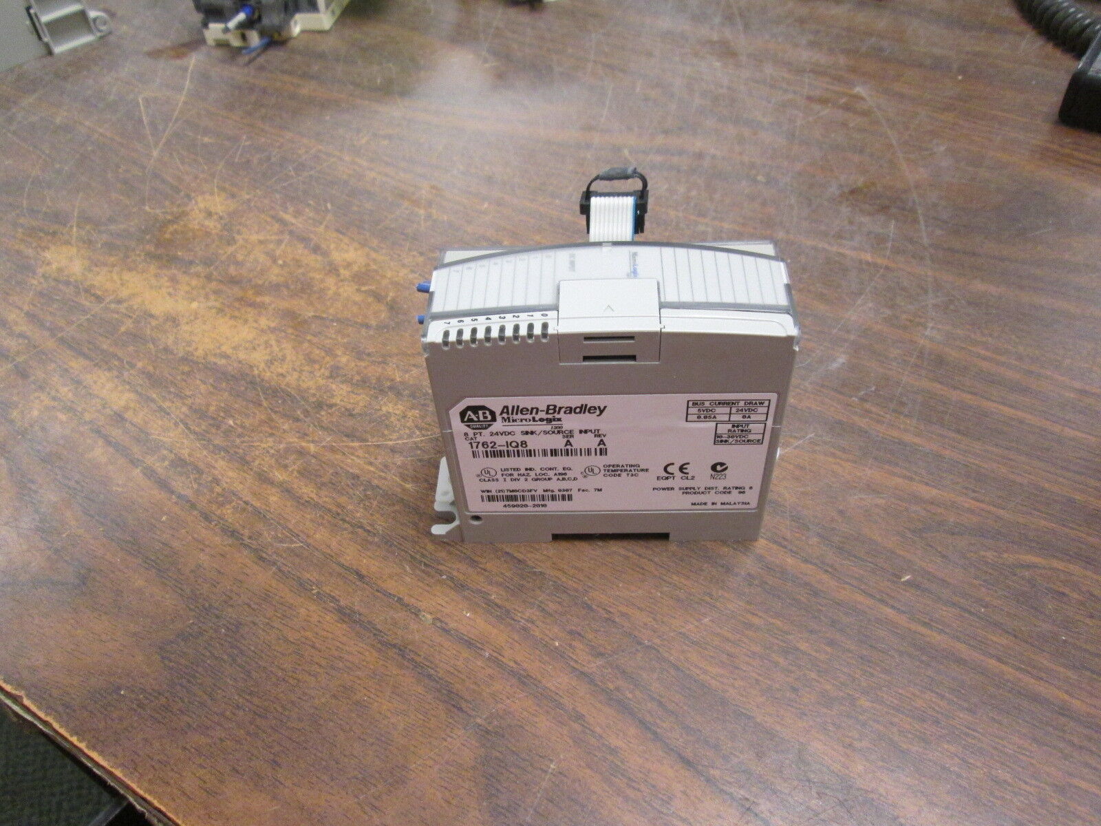 Allen-Bradley MicroLogix 8PT 24VDC Sink/Source Input Module 1762-IQ8 Ser A Rev A