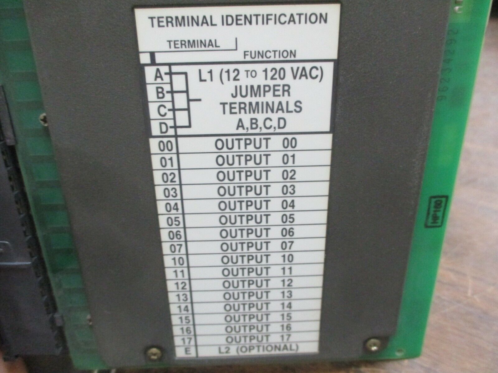 Allen-Bradley AC Output Module 1771-OAD C Ser. C 10-138VAC Used