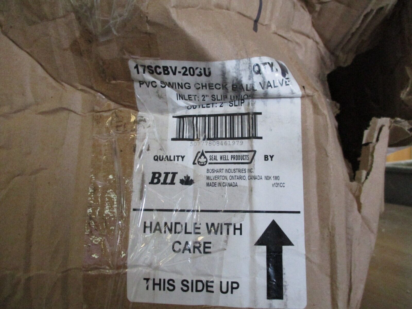 Boshart PVC Swing Check Ball Valve 17SCBV-20SU *Box of 5* New Surplus
