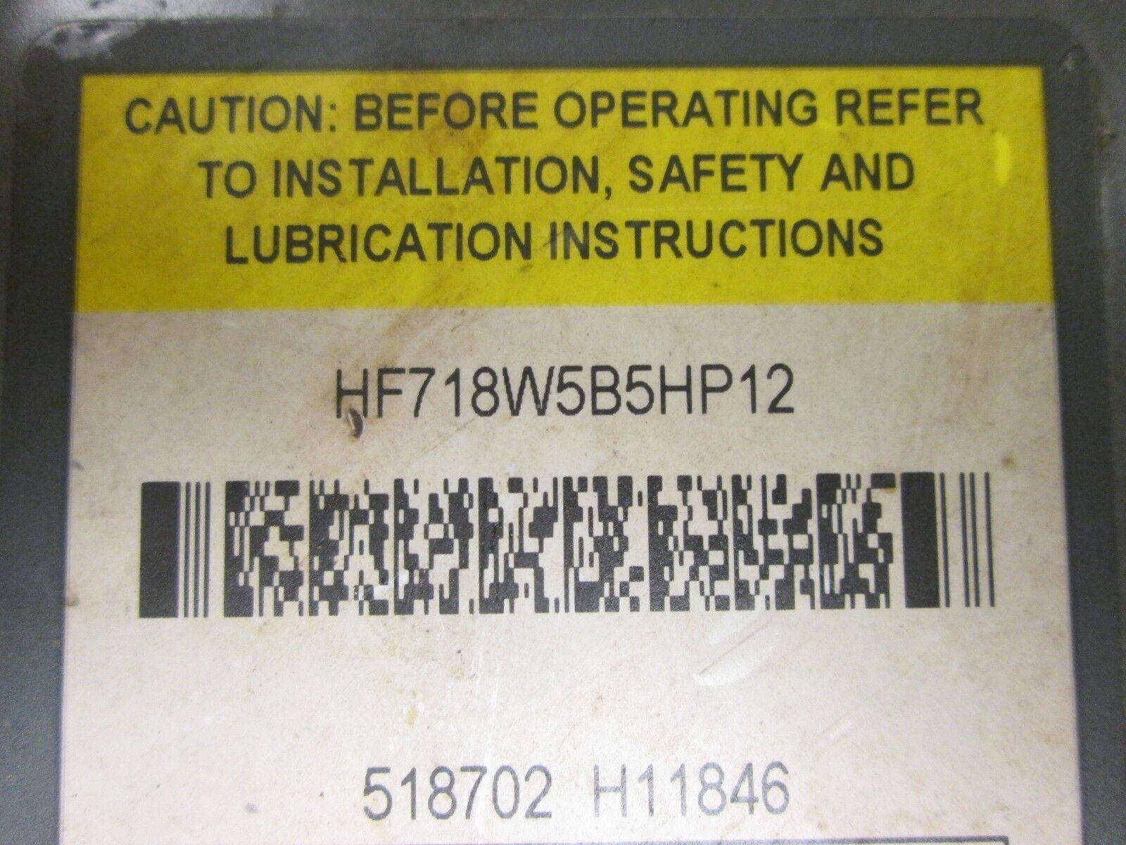 Boston Gear Reducer HF718W5B5HP12 Ratio 5:1 2.55 HP IN 432 LB-IN Torque Out Used