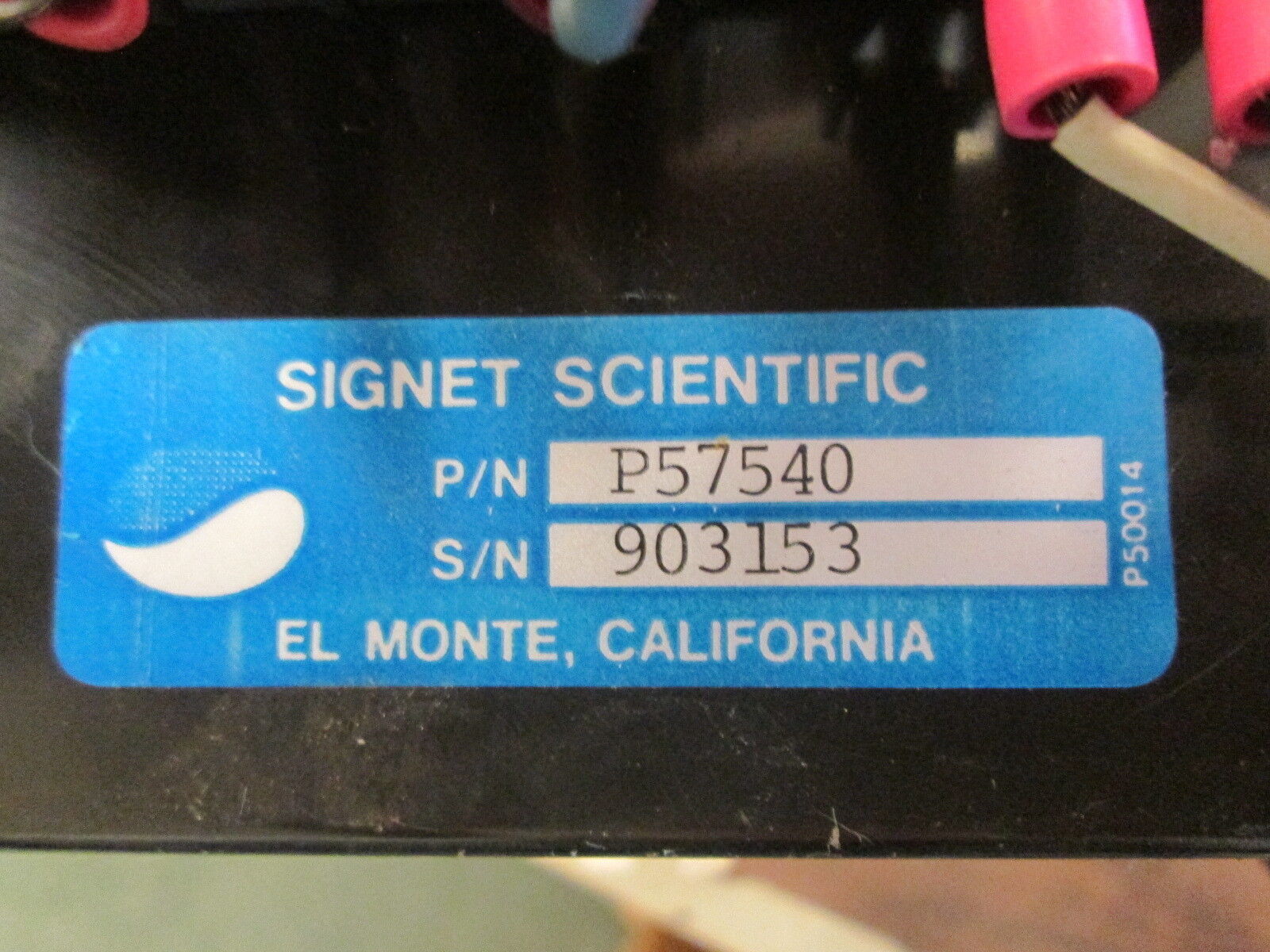 Signet Scientific Accum-U-Flo Meter P57540 12VDC Used