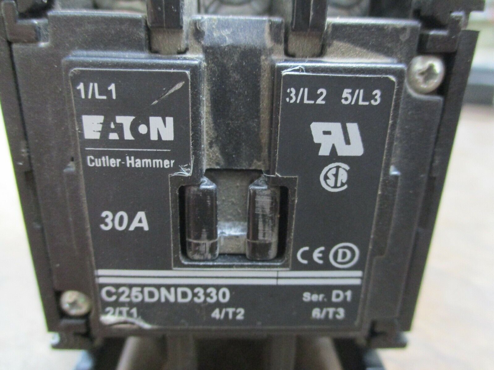 Eaton Contactor C25DND330 120V Coil 30A 600V Used