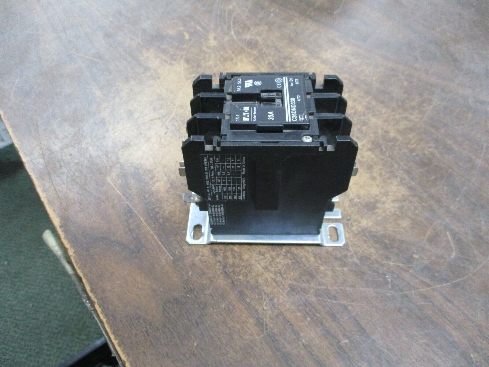 Eaton Contactor C25DND330 120V Coil 30A 600V Used