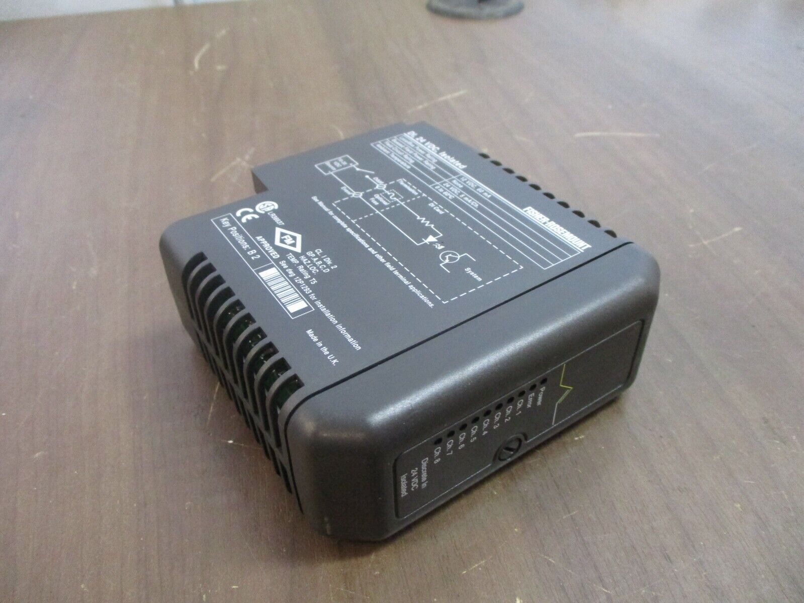 Fisher-Rosemount KJ3001X1-BA1 Isolated Discrete Input Module 12P0549X112 Rev. A