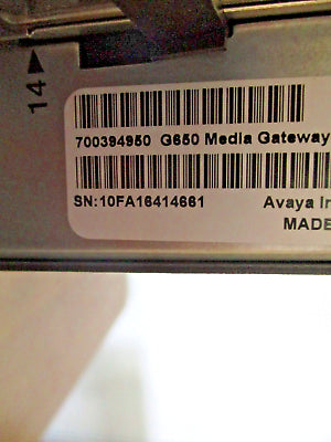Avaya G650 Media Gateway 700394950 Used