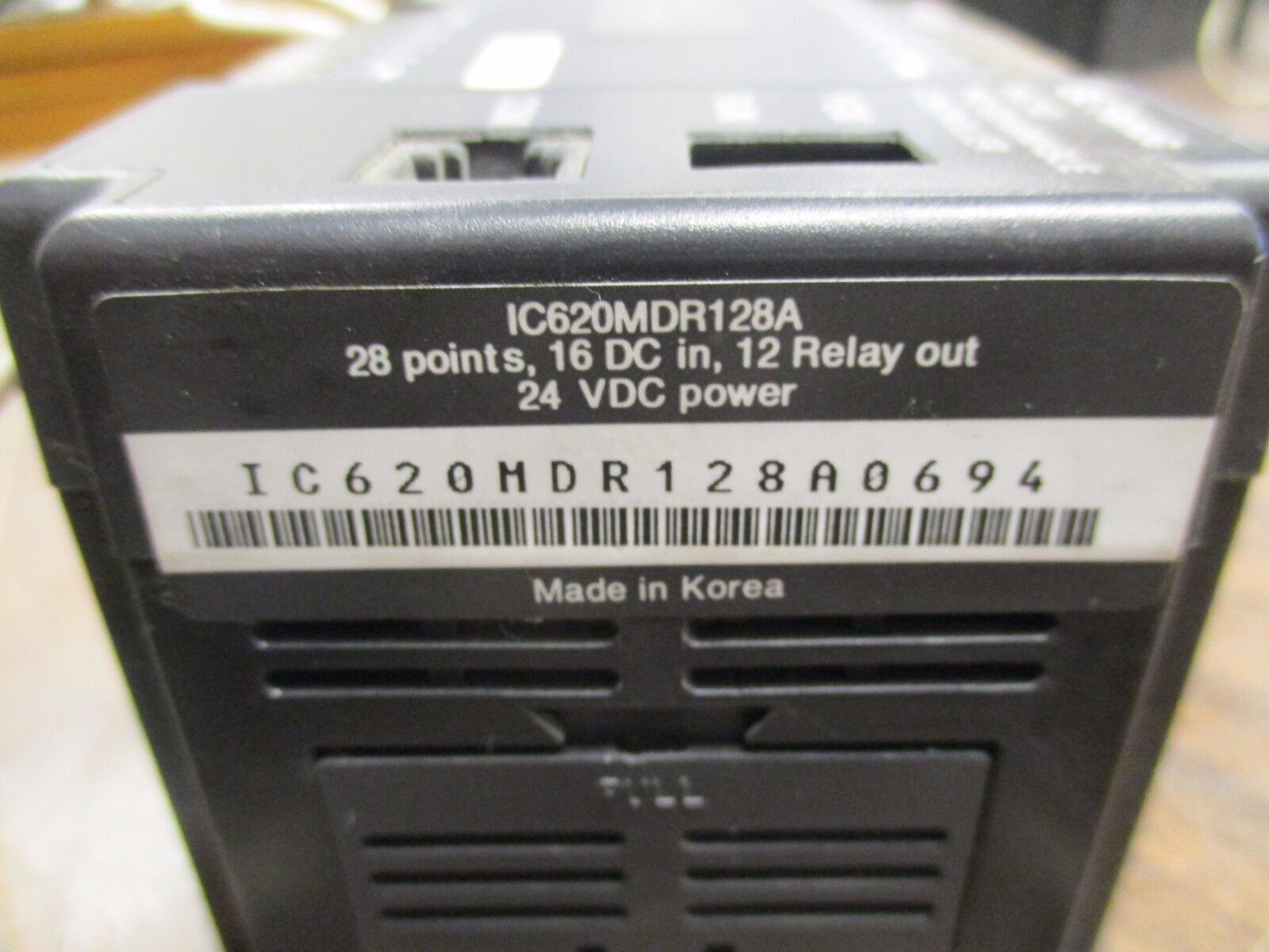 GE Fanuc Micro Programmable Controller IC620MDR128A 24VDC Used