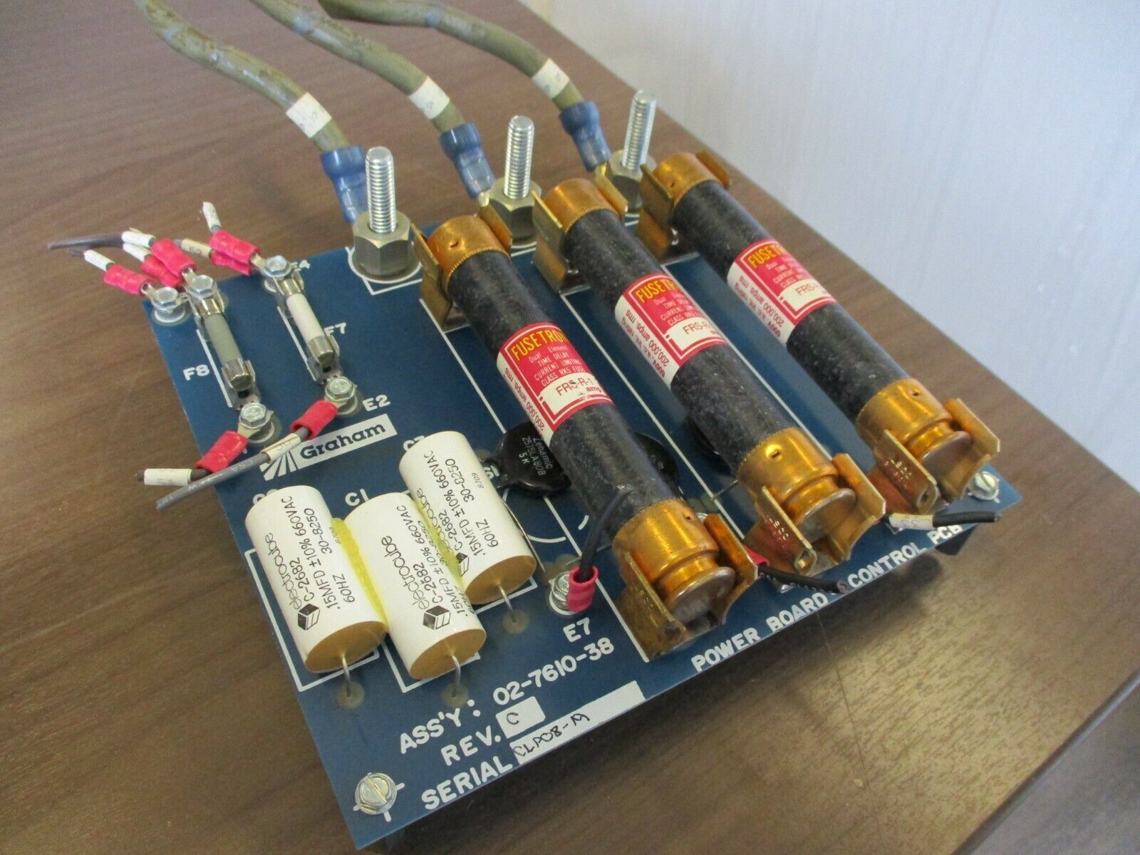 Graham Power Board Control PCB 02-7610-38 Rev. C Used