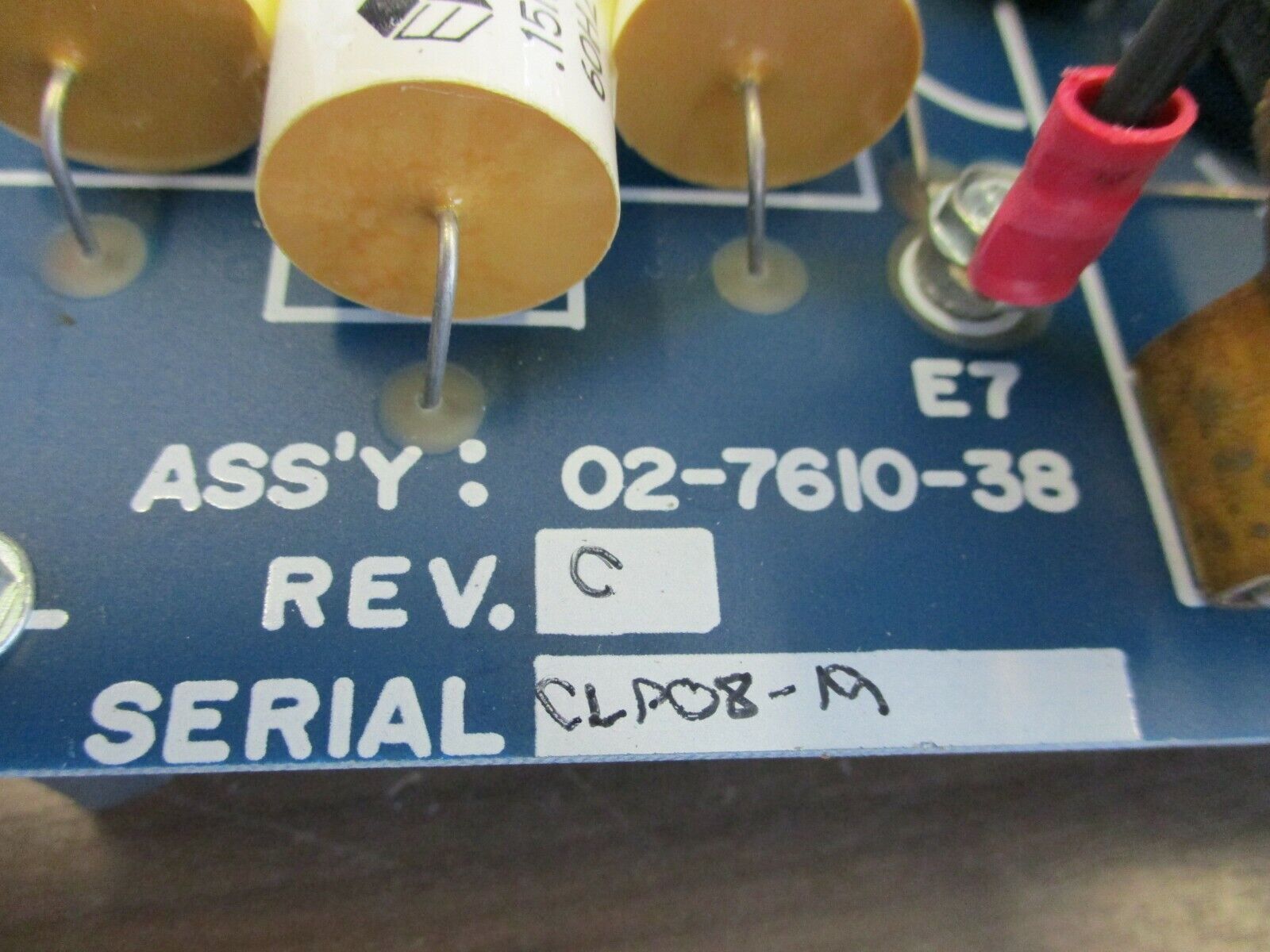 Graham Power Board Control PCB 02-7610-38 Rev. C Used