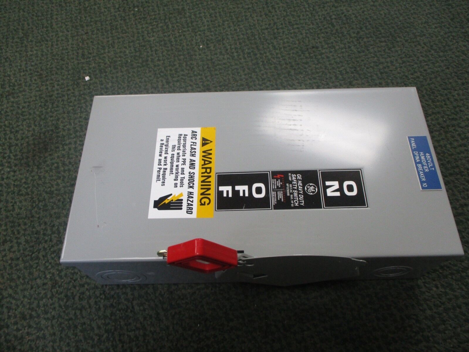 GE Non-fused Safety Switch THN3362 60A 600V 3P 3W Used