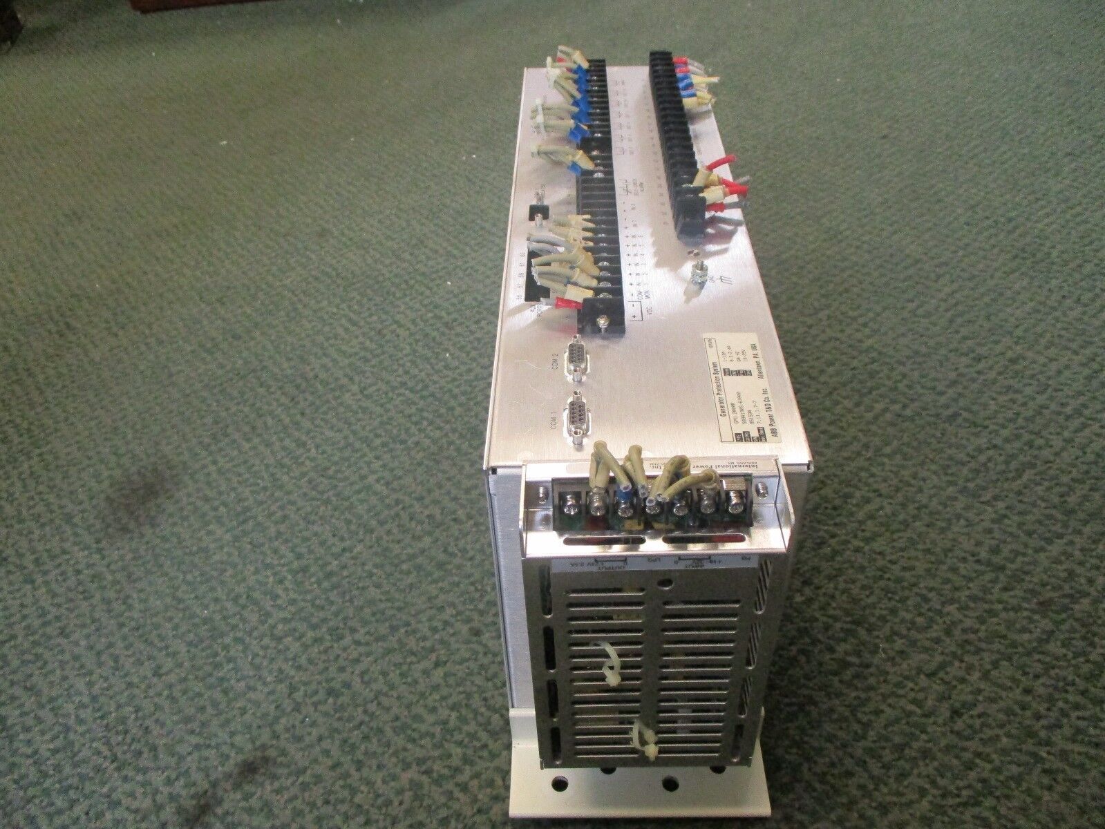 ABB Type GPU 2000R Generator Protection System 589R1905-61000 19-29V 60Hz Used