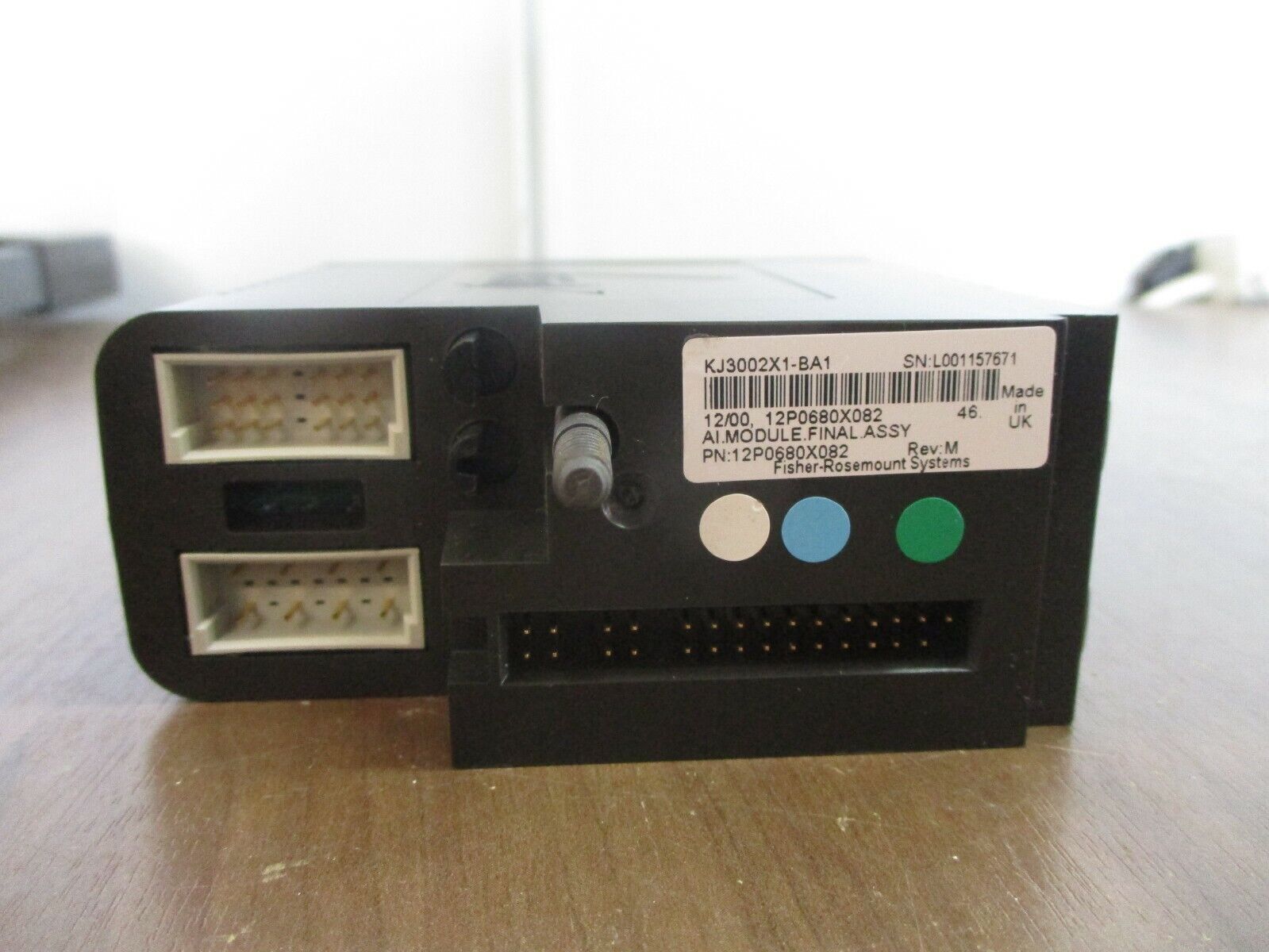 Fisher-Rosemount KJ3002X1-BA1 Analog Input HART Module 12P0680X082 Rev. M 4-20mA