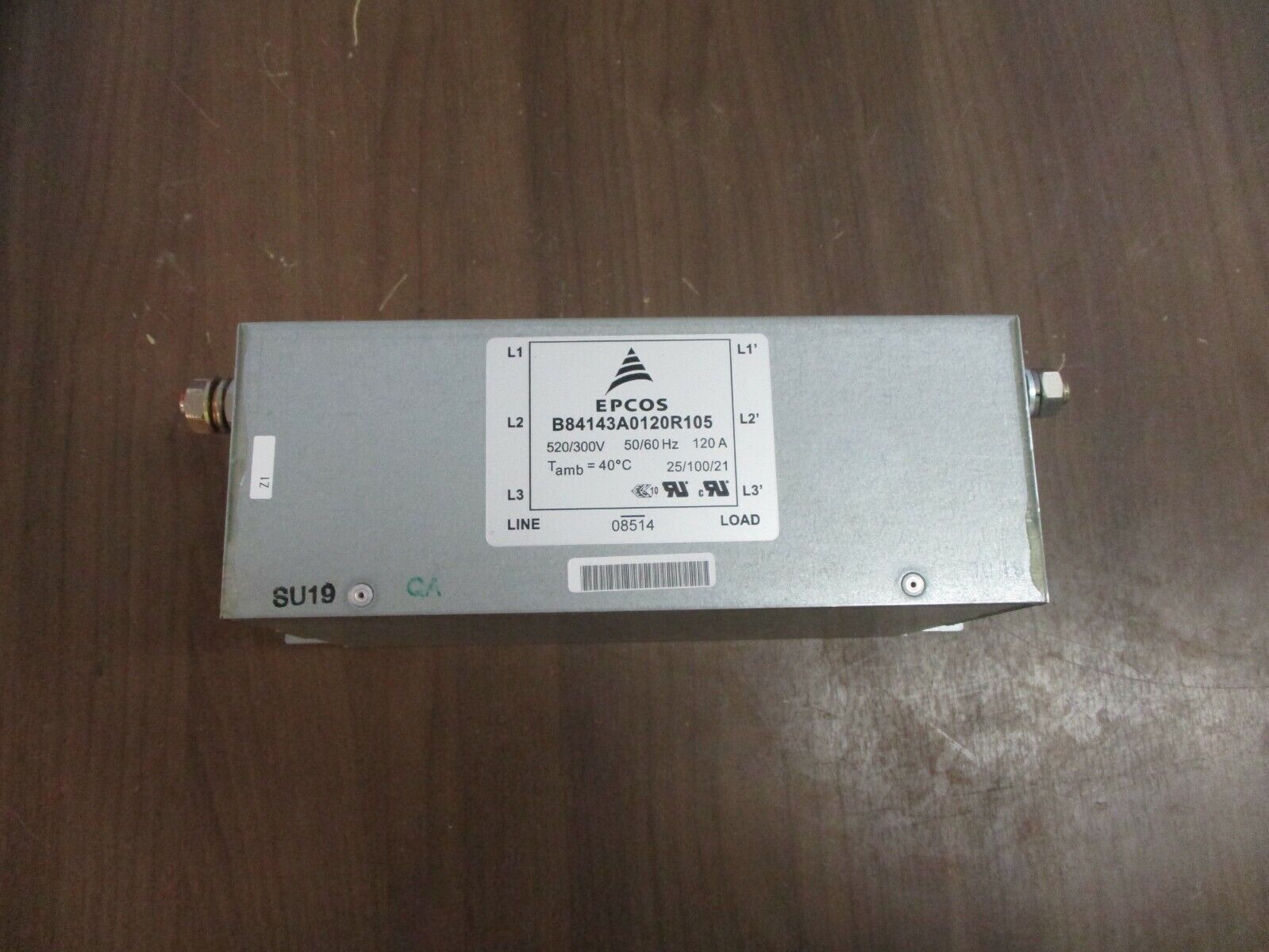 Epcos Line Filter B84143A0120R105 520/300V 50/60Hz 120A Used