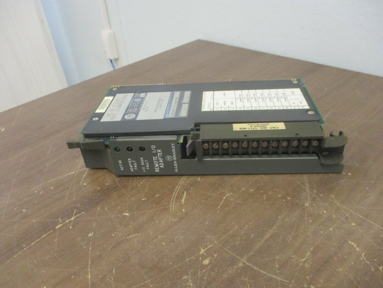 Allen-Bradley Remote I/O Adapter Module 1771-ASB B Ser. B F/W Rev. F Used