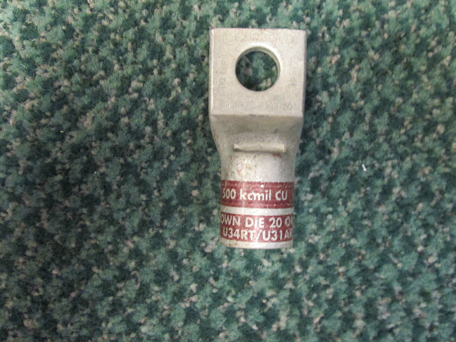 Burndy Crimp Lug, 500MCM, U34RT New Surplus