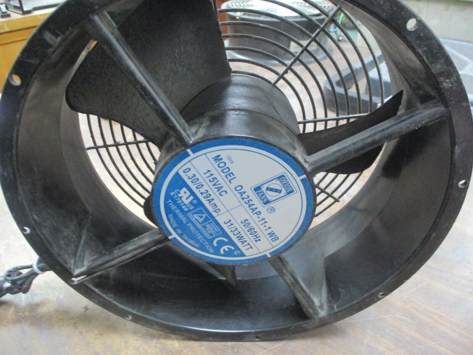 Orion Fan OA254AP-11-1WB 115V 50/60Hz 0.30/0.29A 31/33W Used