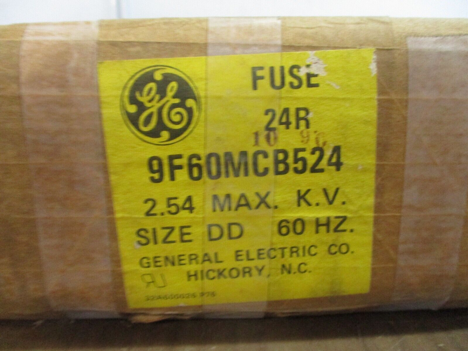 GE Fuse 9F60MCB524 24R 2.54kV 60Hz Size DD New Surplus