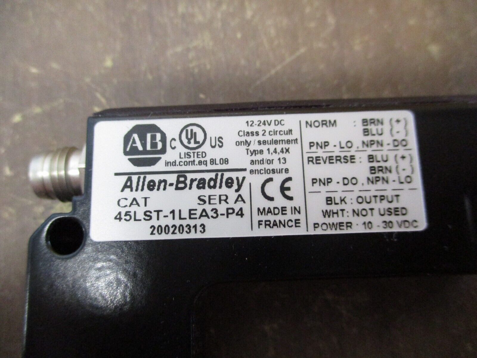Allen-Bradley Fork Sensor 45LST-1LEA3-P4 Ser. A New Surplus