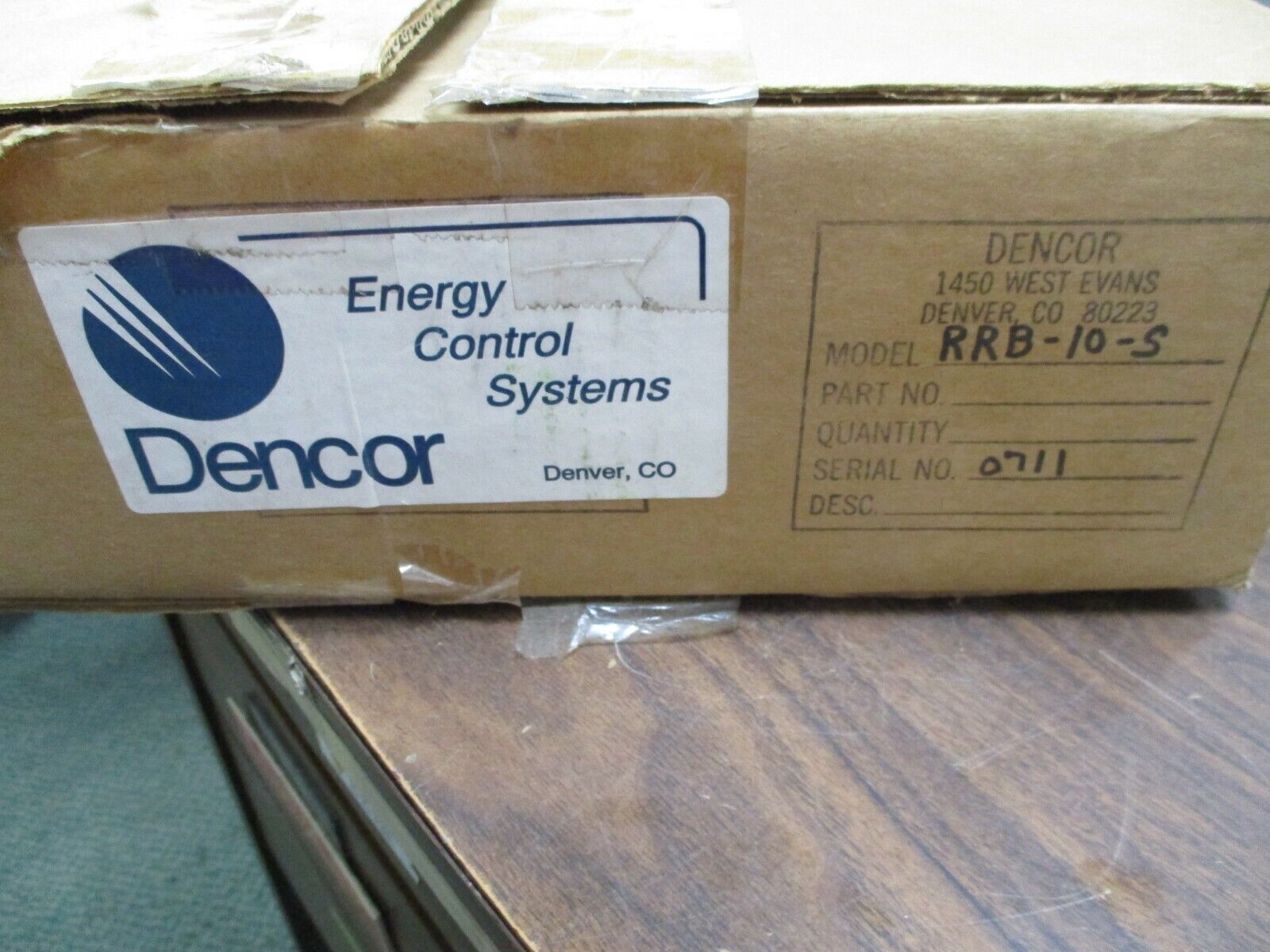 Dencor Control Box RRB-10-S New Surplus