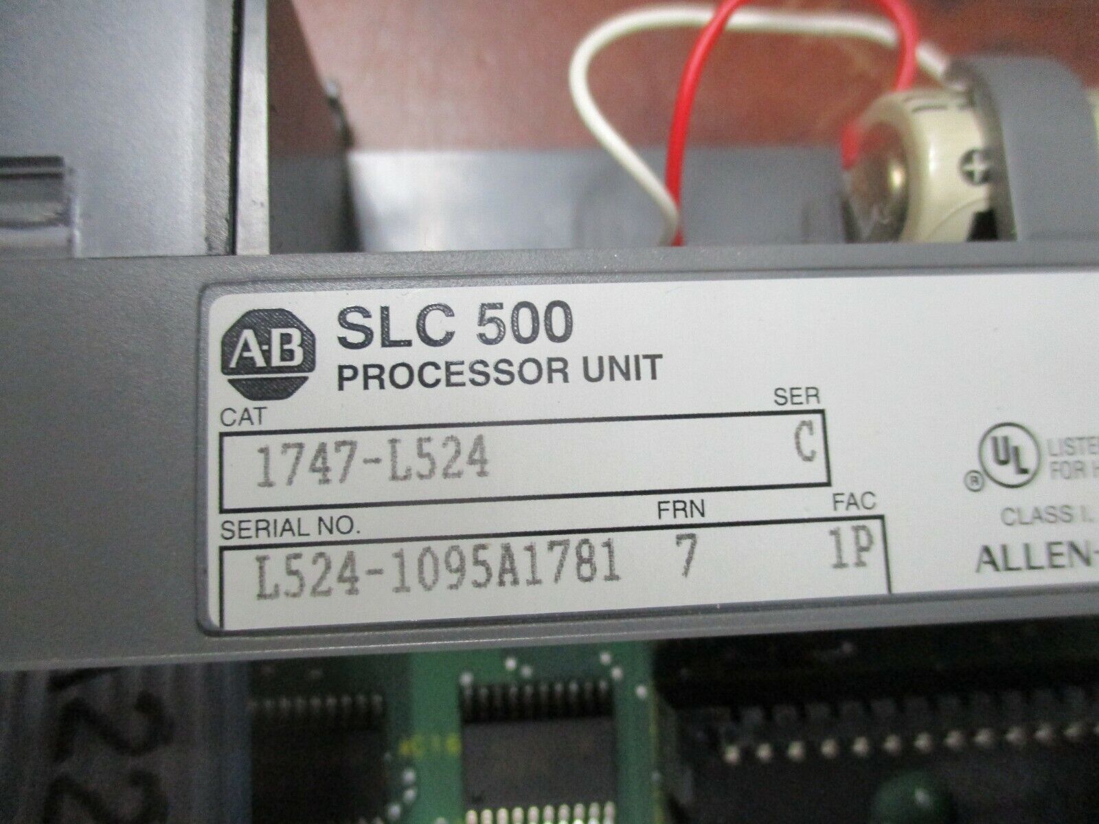 Allen-Bradley SLC 500 Processor Module 1747-L524 Ser. C FRN: 7 Used