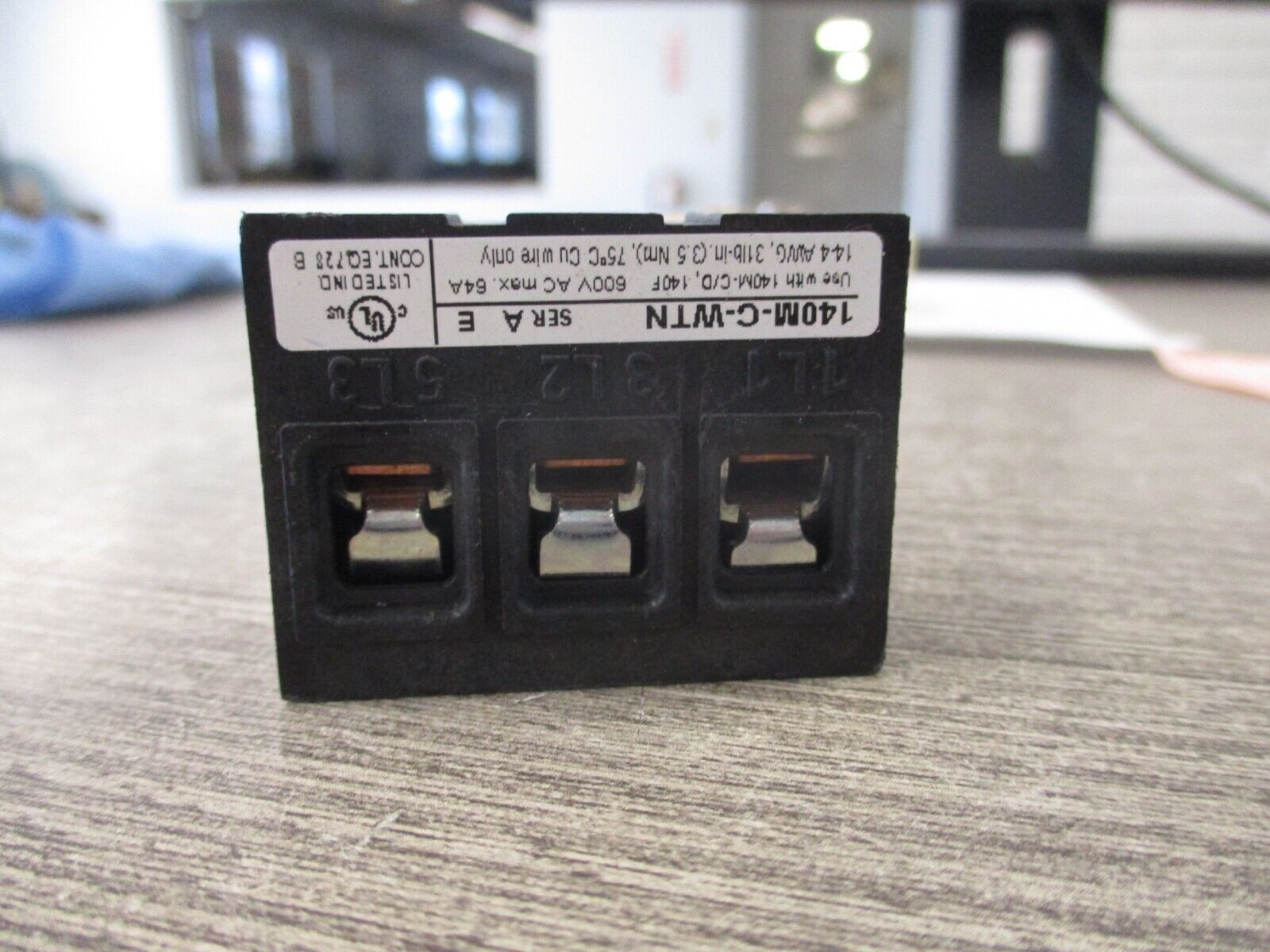 Allen-Bradley Feeder Terminal 140M-C-WTN Ser. A 64A 600V Used