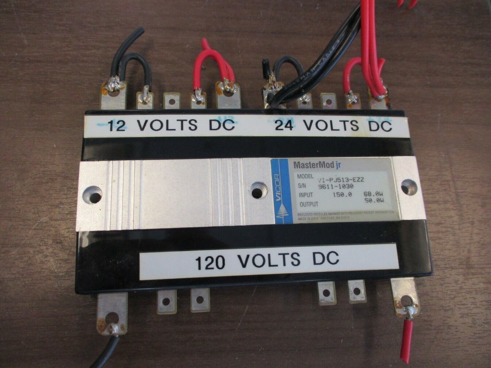 Vicor MasterMod jr Module V1-PJ513-EZZ Input: 68W Output: 50W Used