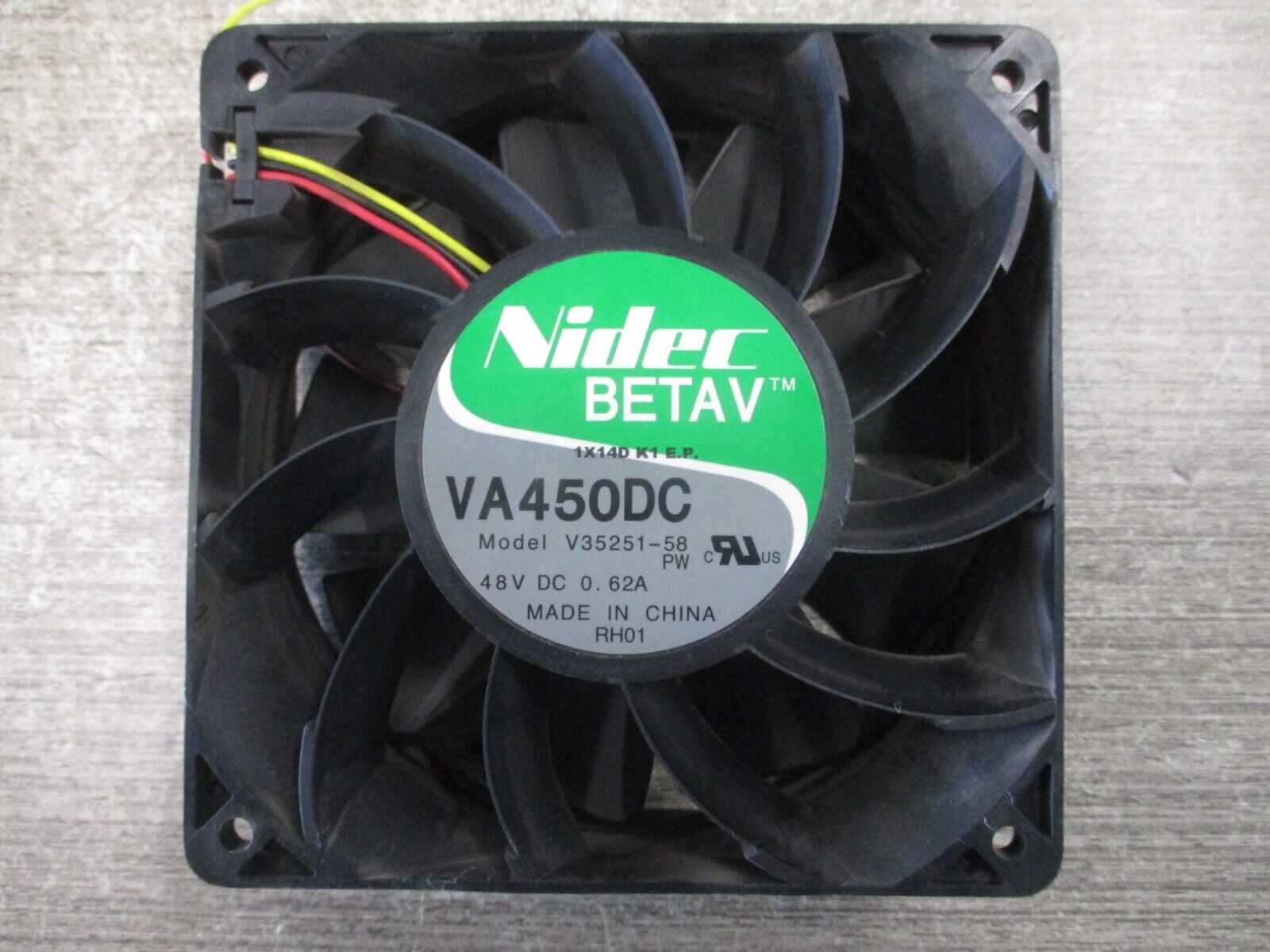 Nidec Beta V Axial Fan VA450DC 48VDC 0.62A *No Connector* Used