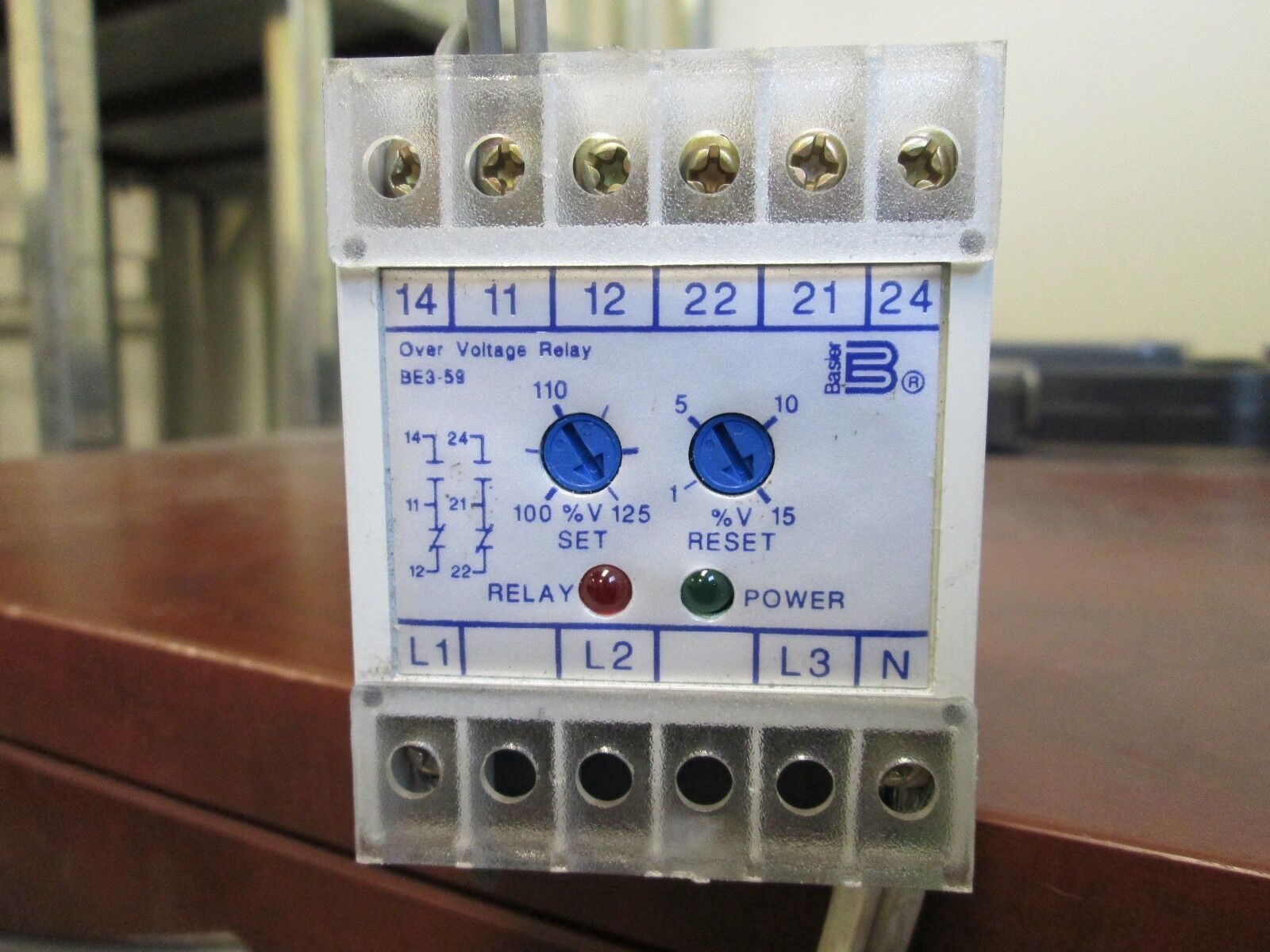 Basler Electric Phase Balance Relay BE3-59-1S1N1 208V AC 50/60Hz Used