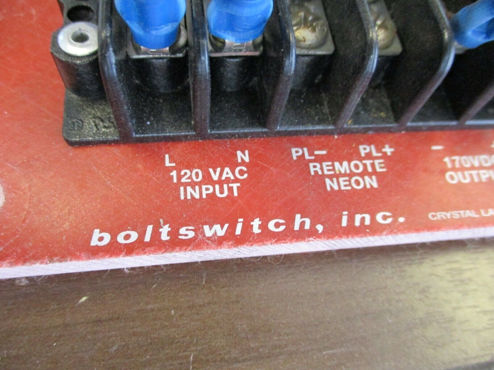 Boltswitch Capacitor Unit CAP-3 120VAC Input 170VDC Output Used