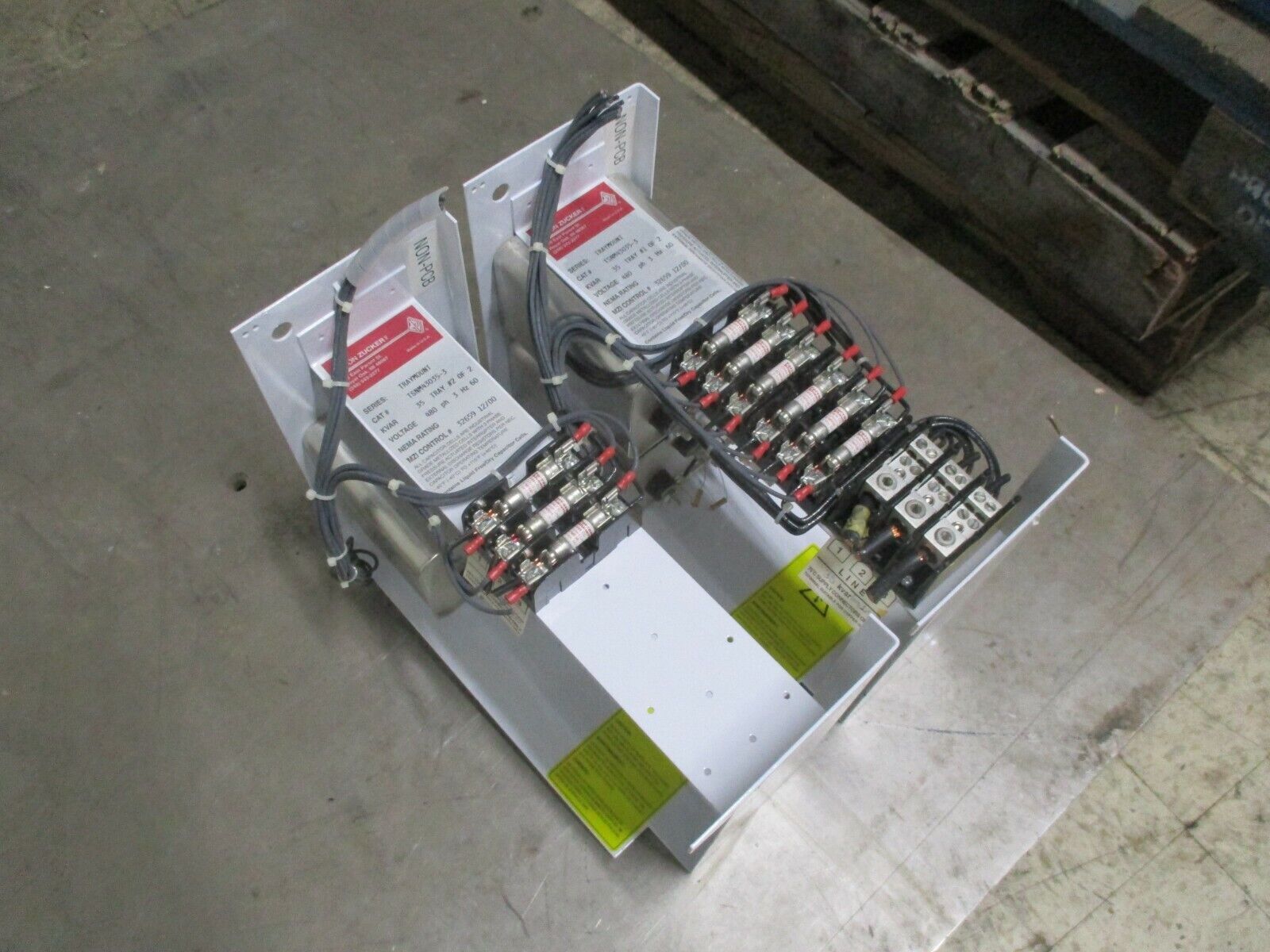 Myron Zucker Trymount Capacitor TSNM43035-3 35KVAR 480V 3Ph 60Hz *Double Tray*