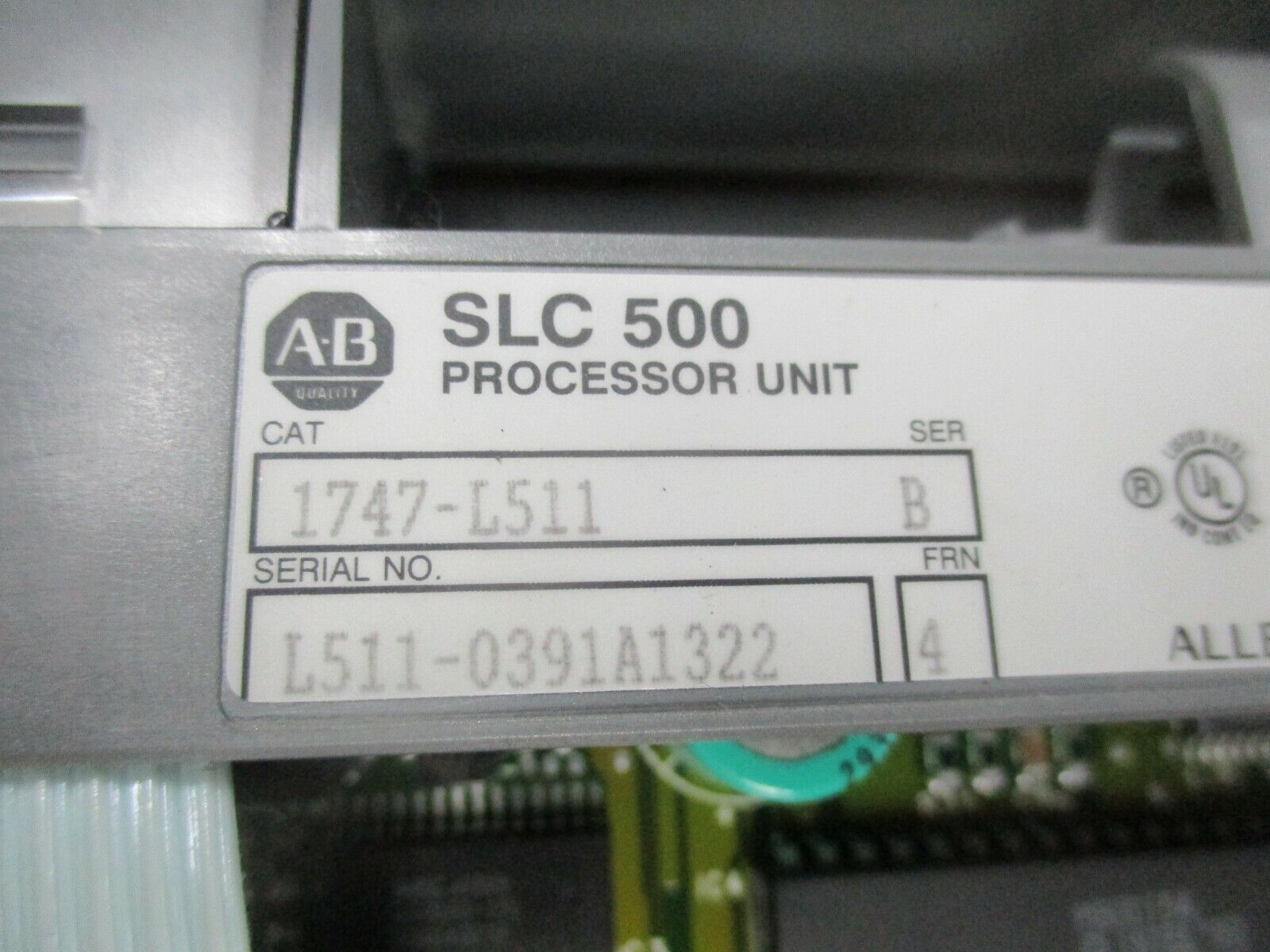 Allen-Bradley SLC 500 Processor Module 1747-L511 Ser. B FRN: 4 Used