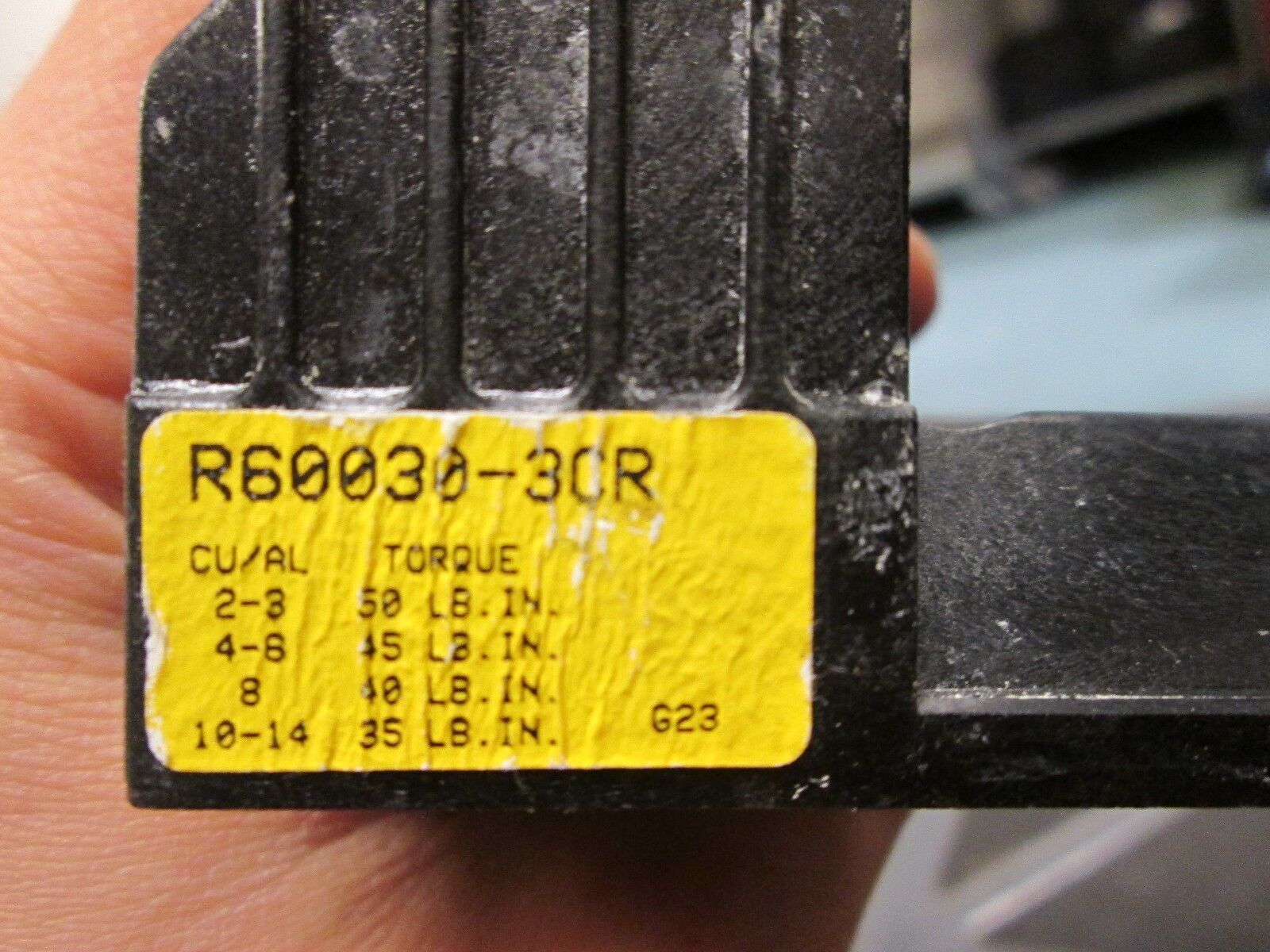 Bussmann Fuse Block R6003G-3CR 30A 600V Class R Fuse 3P **Lot of 2**