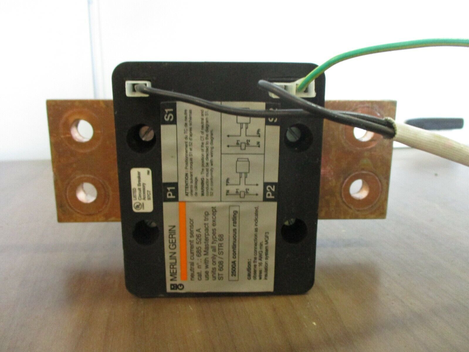 Merlin Gerin Neutral Current Sensor 685 526 A 2500A Use with Masterpact Trip